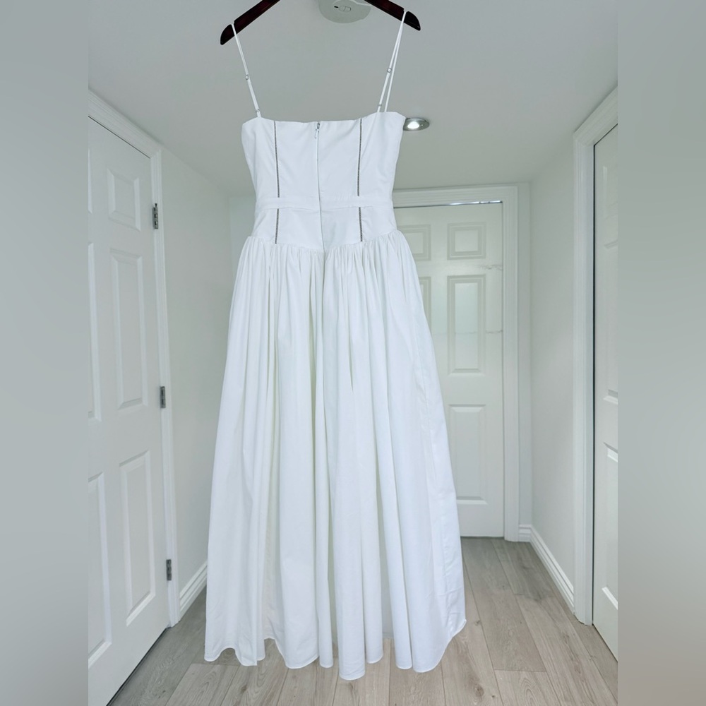 House of CB Ysabella White Midi Dress Regular Cup A-C - Picture 7 of 8